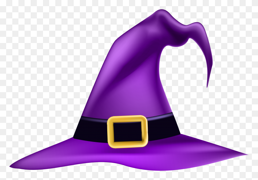 7929x5357 Фиолетовая Ведьма Шляпа Png - Шляпа Png