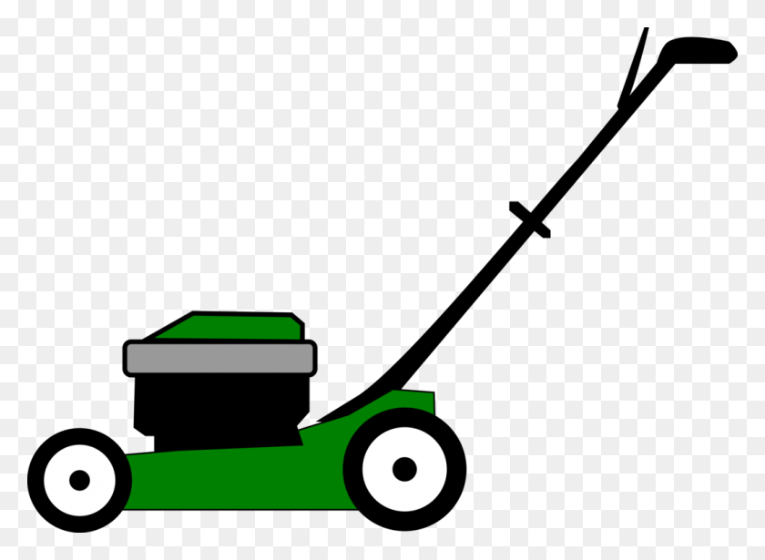 1053x750 Push Mower Art - Mower Clipart