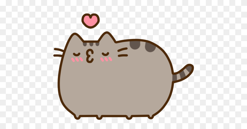 480x380 Pusheen Beso Png Transparente - Beso Png