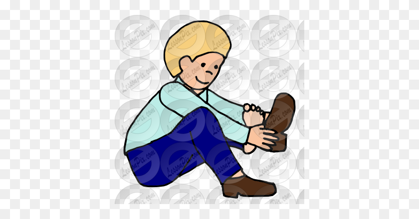 380x380 Put On Shoes Clipart - Put Clothes Away Clipart