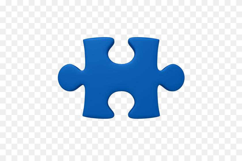 500x500 Puzzle Clipart Autism Blue - Autism Puzzle Clipart