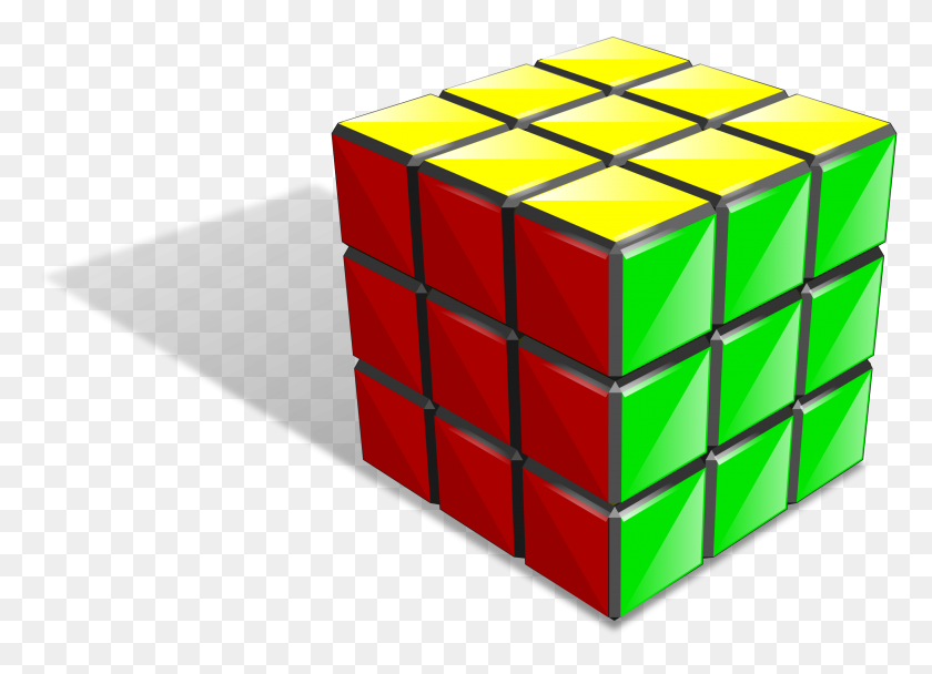 2400x1688 Puzzle Clipart Rubix Cube - Cube Clipart