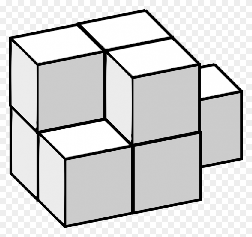 801x750 Puzzle Cube Three Dimensional Space Computer Icons Computer - Cube Clipart