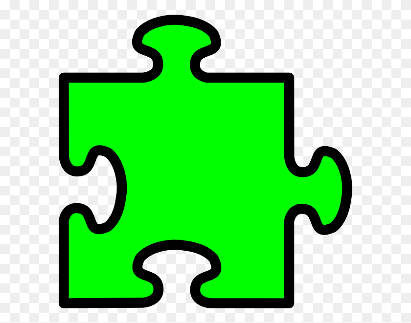 600x601 Puzzle Piece Clip Art - Autism Puzzle Clipart