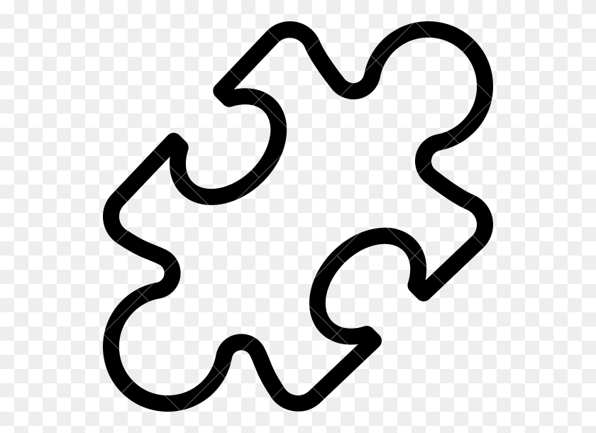 550x550 Puzzle Piece Outline Desktop Backgrounds - Autism Puzzle Piece Clipart