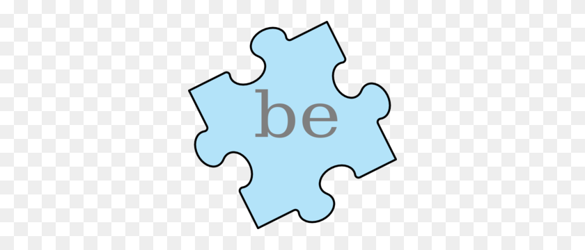 300x300 Puzzle Piece Word Be Clip Art - Word Clipart