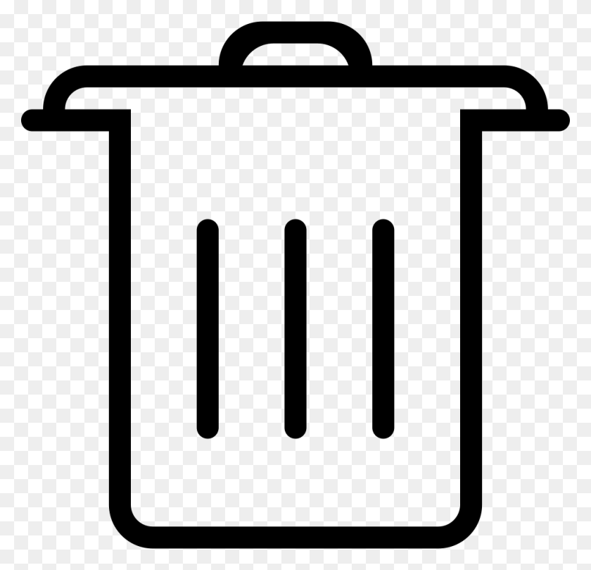 980x942 Px Trash Can Png Icon Free Download - Trash Bag PNG
