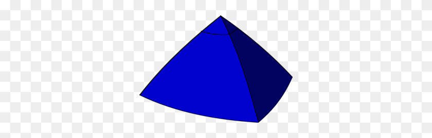 298x210 Пирамида Клипарт Синий - Картинки Пирамиды