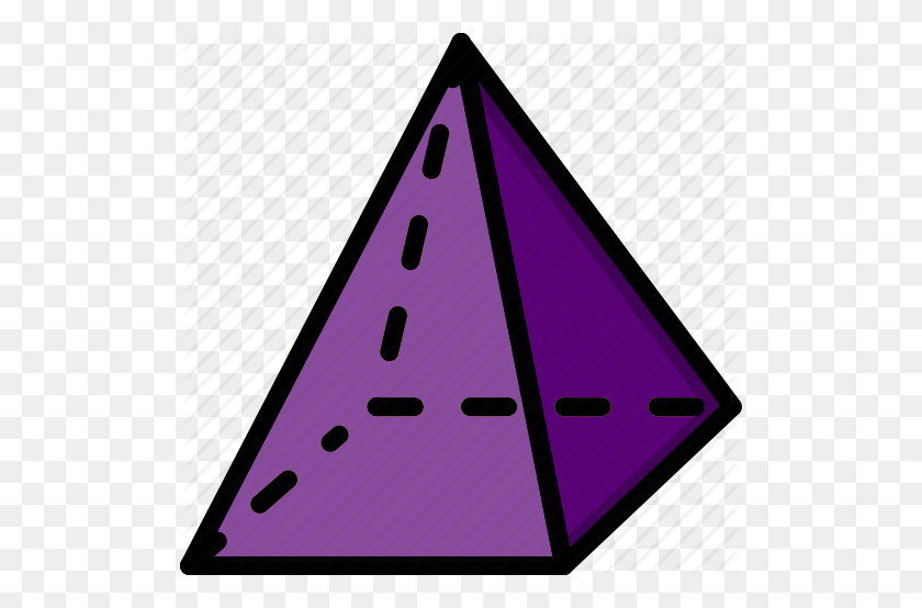 512x494 Pyramid Clipart Geometry - Triangular Prism Clipart