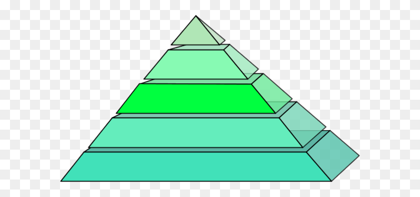 600x335 Пирамида Клипарт Зеленый - Картинки Пирамиды