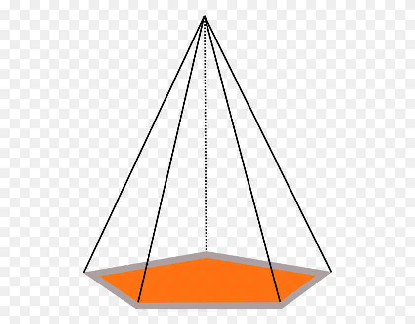 504x596 Pyramid Outline Clip Art Free Vector - Pyramid Clipart