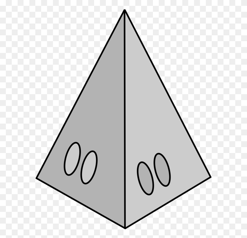 598x749 Triángulo De La Pirámide En Blanco Y Negro - Clipart De La Pirámide En Blanco Y Negro