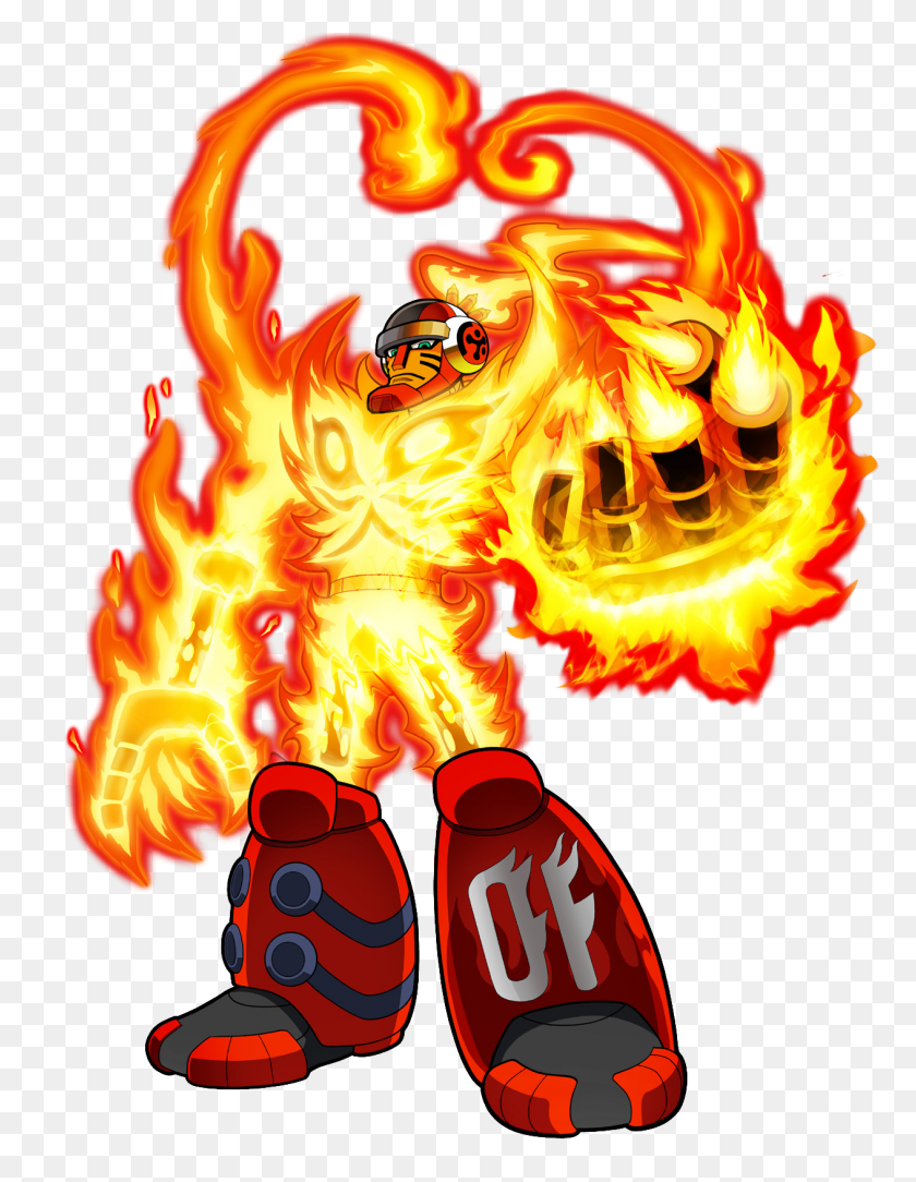 1263x1659 Pyrogen Mighty No Wiki Fandom Powered - Fire Explosion PNG