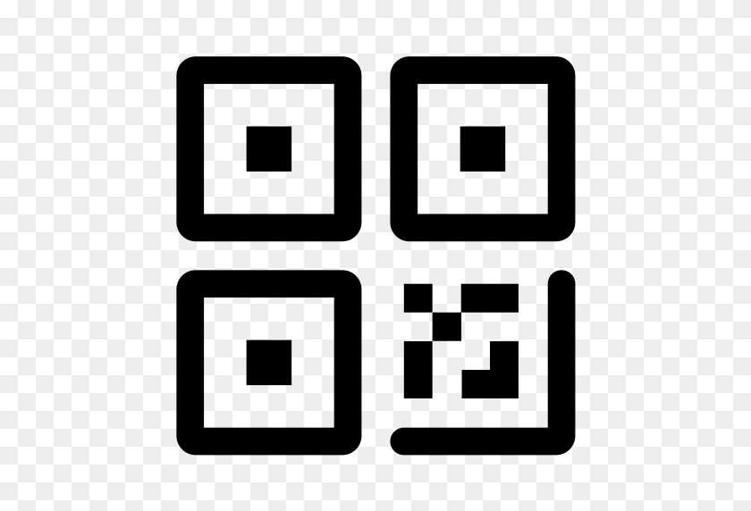 512x512 Qr-Код, Qr-Код, Значок Технологии С Png И Векторным Форматом - Qr-Код Png