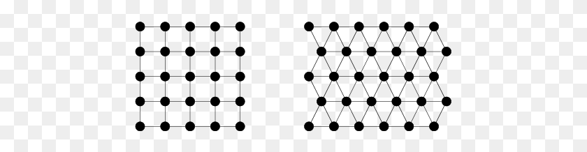 453x158 Cuadrícula Y Matrices Hexagonales De Neuronas Vecinos Inmediatos - Cuadrícula Hexagonal Png