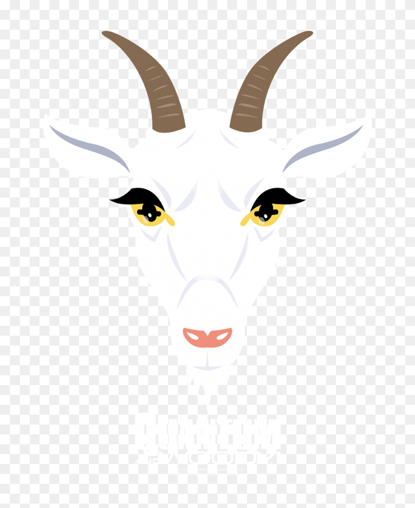 850x1056 Camiseta De Manga Larga Quantum And Woody Goat Head Para Hombre - Cabeza De Cabra Png