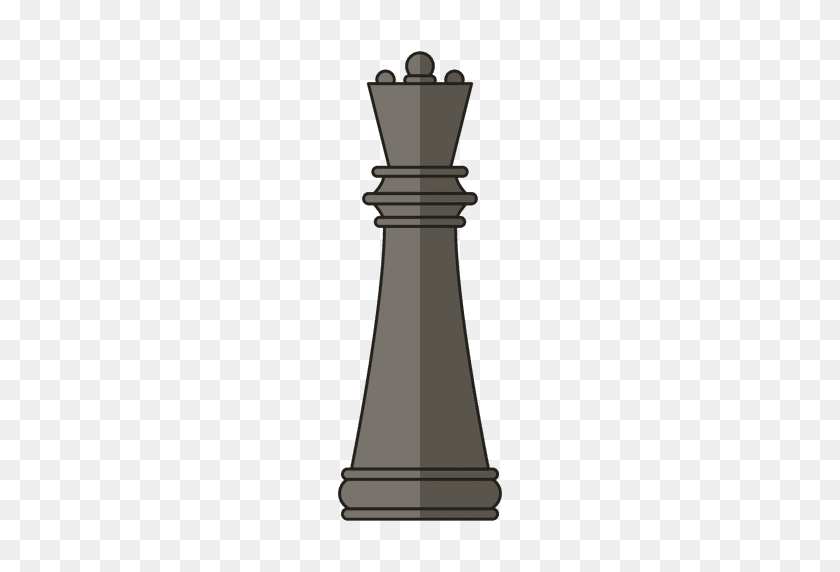 512x512 Шахматная Королева Фигурка Черный - Черная Королева Png