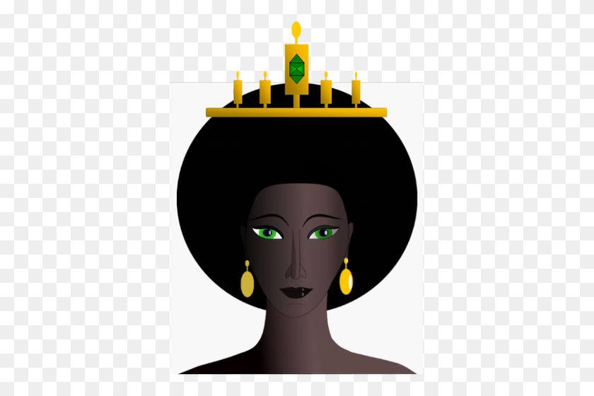 357x500 Королева Клипарт Афроамериканец - Принцесса Тиара Клипарт