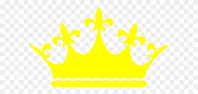 600x340 Queen Crown Logo Yellow Png Clip Arts For Web - Crown Logo PNG