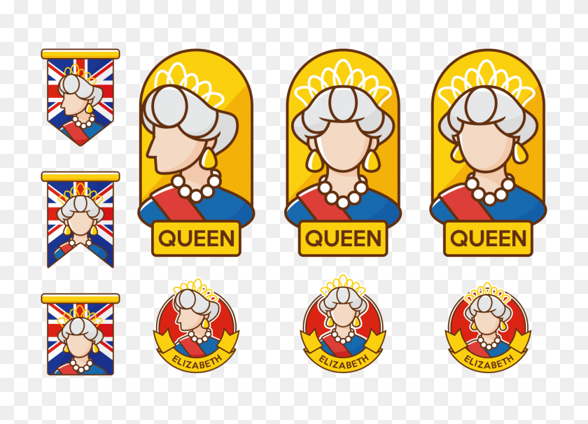 1400x980 Queen Elizabeth Vector - Queen Logo PNG