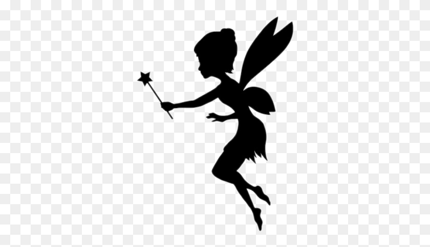 309x424 Queen Fairy Fairies Magic Wings Black Wand Flying Carto - Magic Wand Clipart Black And White