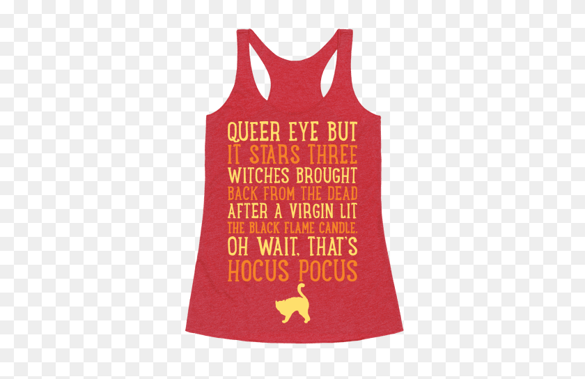 484x484 Queer Eye But It's Hocus Pocus Meme Parodia Impresión Blanca Racerback - Red Eye Meme Png