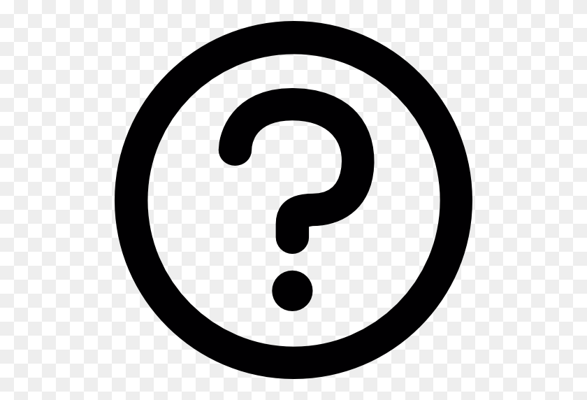 512x512 Question Mark Button - Question Icon PNG