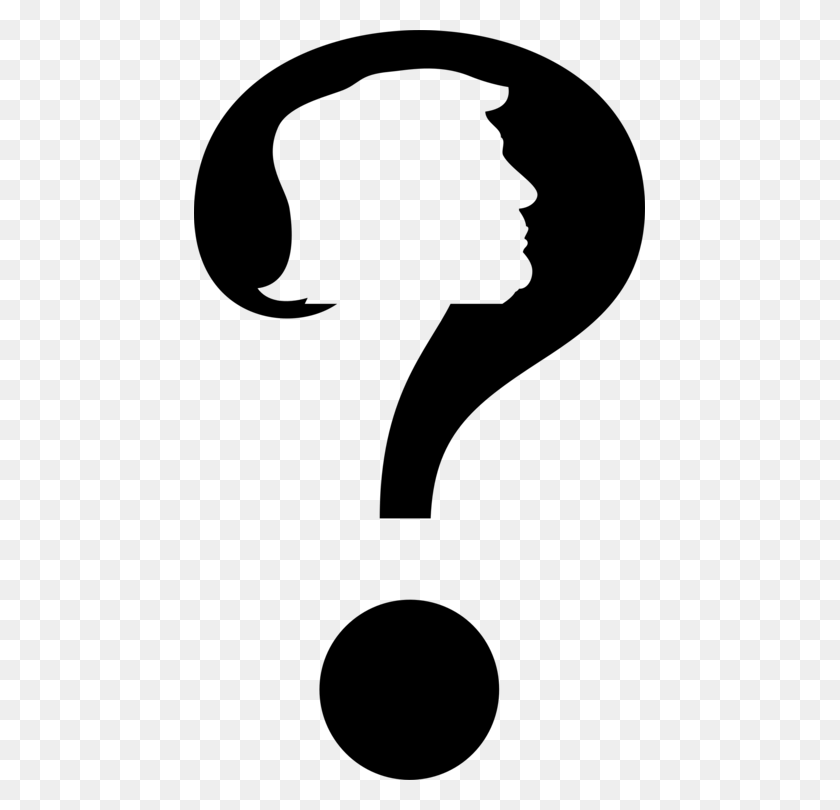 451x750 Question Mark Computer Icons Check Mark - Trump Clipart Black And White