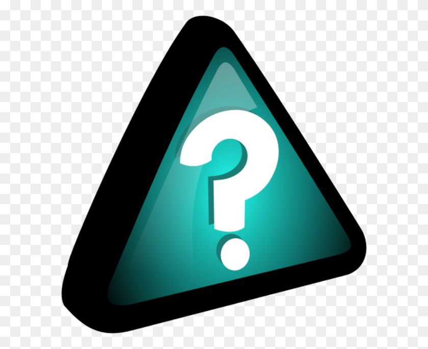 600x624 Question Mark In A Triangle Vector Clip Art - Questions Clipart Images