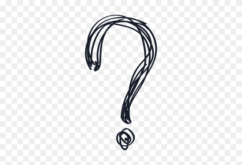 512x512 Question Mark Scribble - Scribble PNG