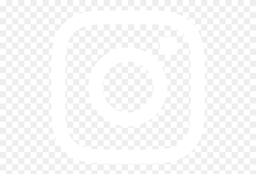512x512 Comida Rápida - Logotipo Blanco De Instagram Png