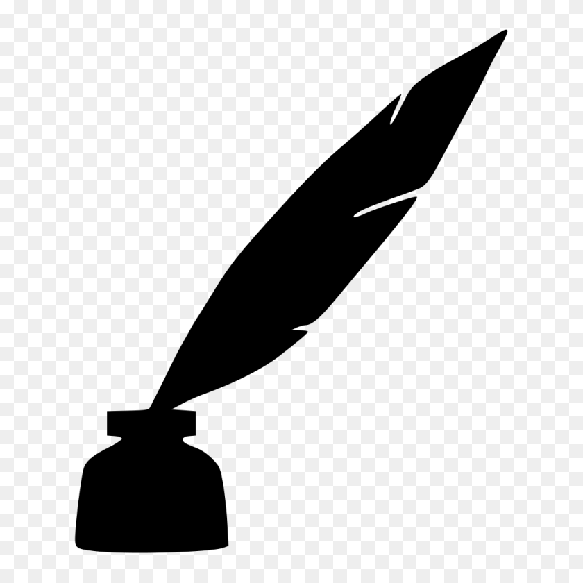 1024x1024 Quill - Inkwell Clipart