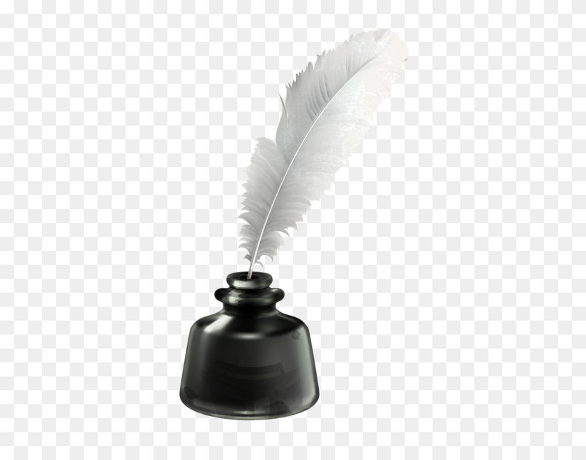 367x600 Quill And Ink Pot Transparent Png Vector Gallery - Quill PNG