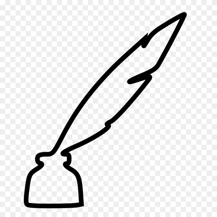 1000x1000 Quill And Ink Transparent - Quill PNG