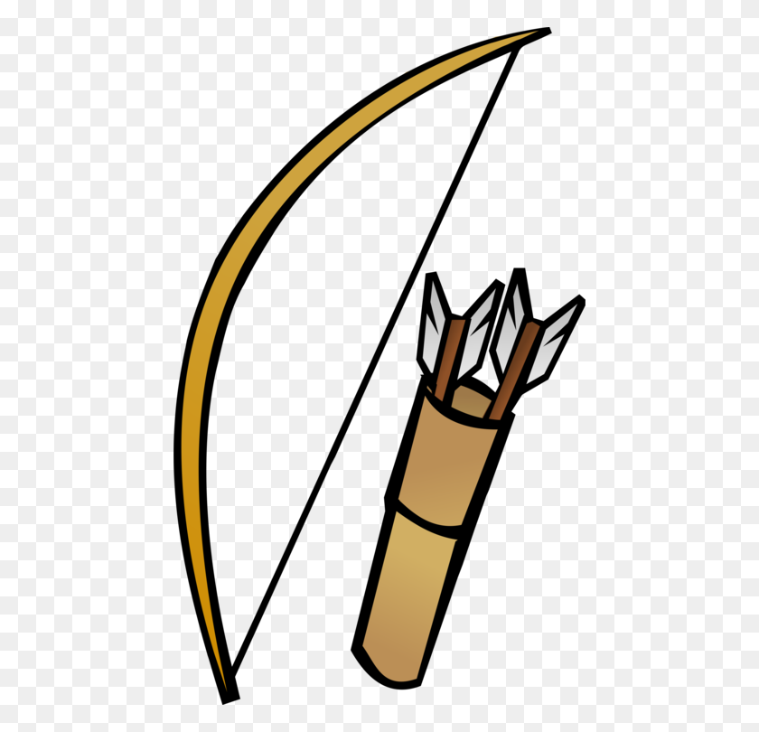 456x750 Quiver Bow And Arrow Archery Computer Icons - Quiver Clipart