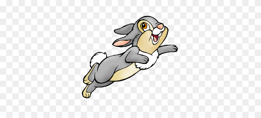 320x320 Rabbit Clipart Thumper - Hopping Bunny Clipart