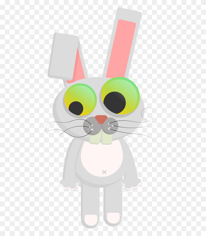 543x900 Кролик Пасхальный Кролик Клипарт Вектор Пасхальный Кролик Картинки - Симпатичный Пасхальный Кролик Клипарт