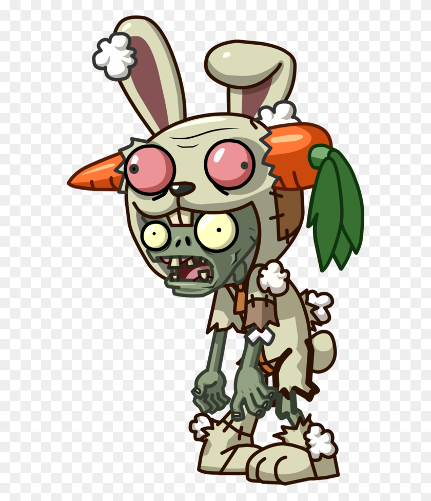 580x915 Rabbit Mascot Zombie Mascot - Zombie PNG