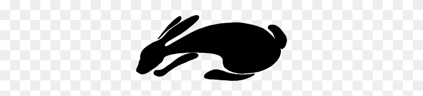 300x131 Rabbit Silhouette Clip Art - Bunny Clipart Silhouette