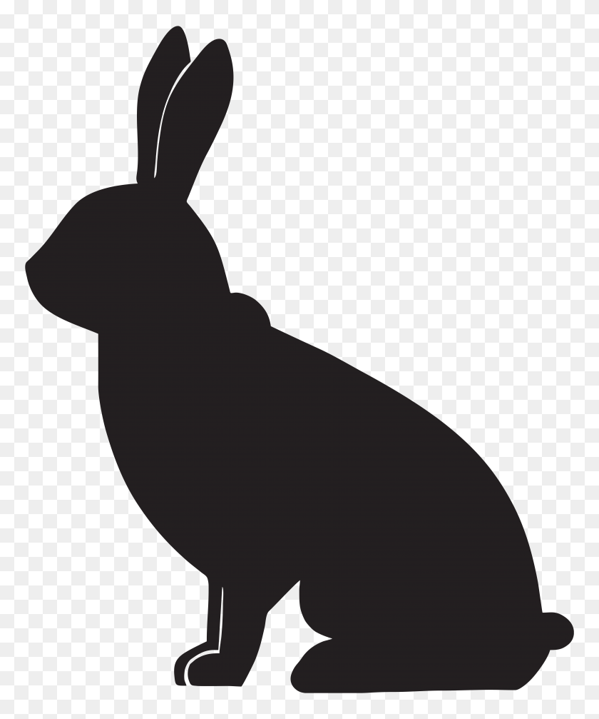 6586x8000 Rabbit Silhouette Png Clip Art - Rabbit Silhouette Clip Art