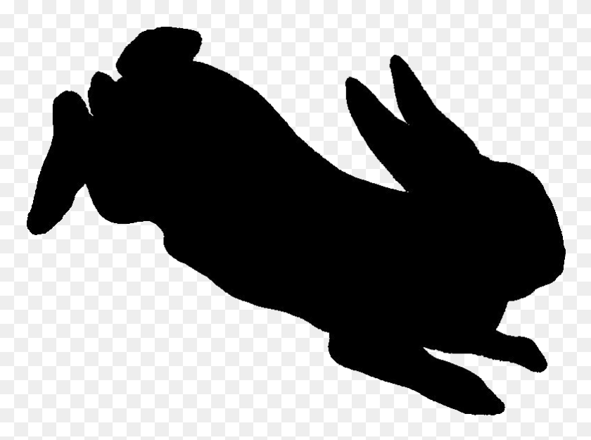 782x567 Кролик Силуэт Векторные Иллюстрации - Лицо Кролика Клипарт