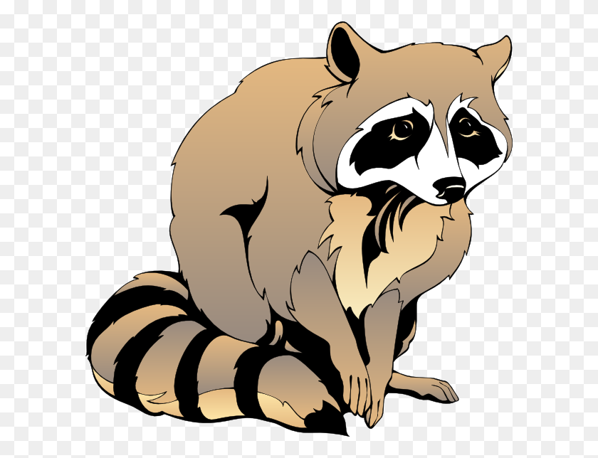 600x584 Raccoon Png Clip Arts For Web - Raccoon Clipart Black And White