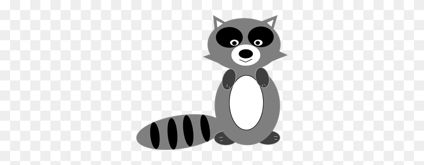 300x268 Raccoon Revised Png Clip Arts For Web - Raccoon PNG