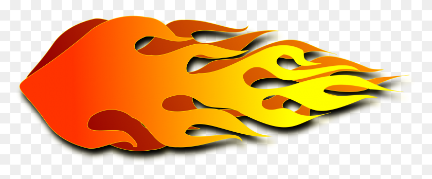 3825x1413 Race Car Clipart Flame - Flames Transparent PNG