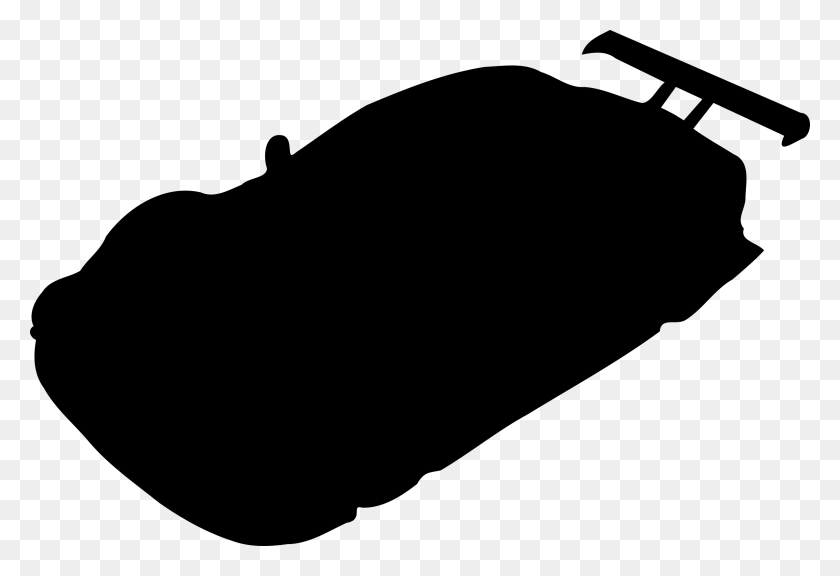 2400x1589 Силуэт Гоночного Автомобиля - Черно-Белый Клипарт Гоночный Автомобиль