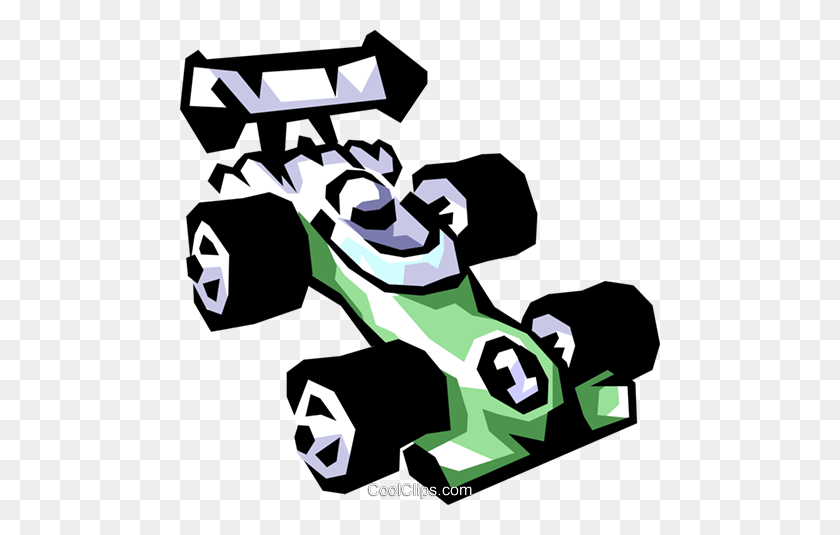 480x475 Race Car Royalty Free Vector Clip Art Illustration - Drag Racing Clip Art