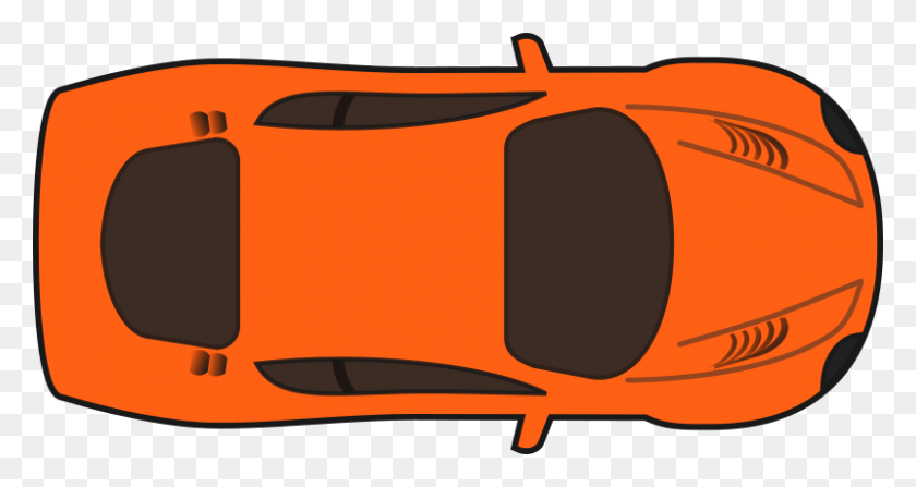 800x397 Клипарт Гоночный Автомобиль Сверху Вниз - Клипарт С Плоскими Шинами