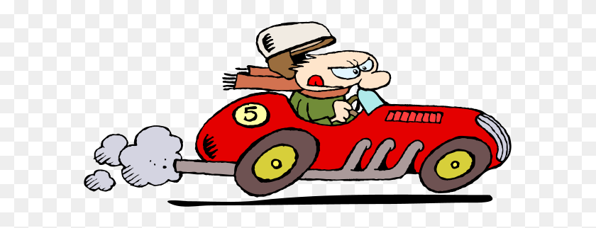 603x262 Racing Clipart - Car On Road Clipart