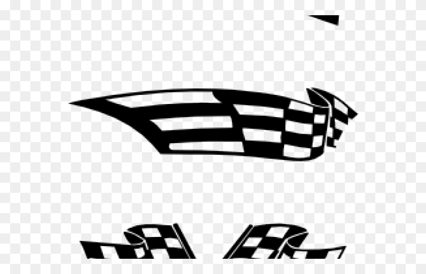 640x480 Racing Clipart Bendera - Racing Clipart Black And White