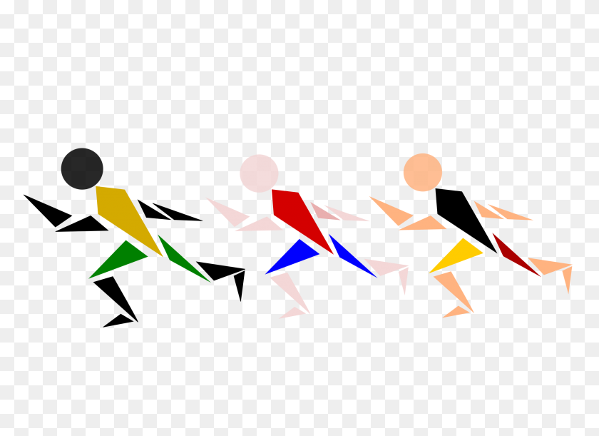 2400x1697 Racing Clipart Track And Field - Track And Field Clipart Black And White